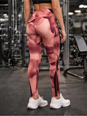 Under Armour Compression Leggings Pink Camo L
